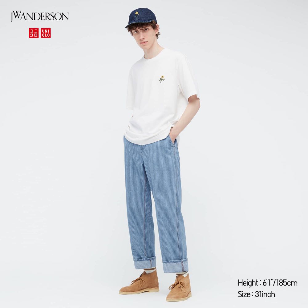 men jw anderson wide fit straight leg jeans Bodursan