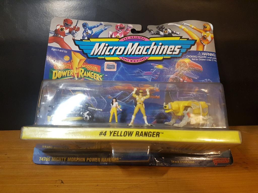 Micro Machines: Power Rangers #4 Yellow Ranger (Category: Action & Battle Toys) located in Pasay City. Submitted by mik39021 (Listing ID 1091131392, Image 1). Description: Micro Machines: Power Rangers #4 Yellow Ranger Yellow Ranger, Trini, Sabertooth Dinozord, Mastodon Battle Bike 1994 Condition: -Sealed. -Warped Card. Payment Options: G-Cash BPI Online Paypal (additional +6% of item price) Shipping: -Grab Express -Lalamove -J&T Express (buyer s