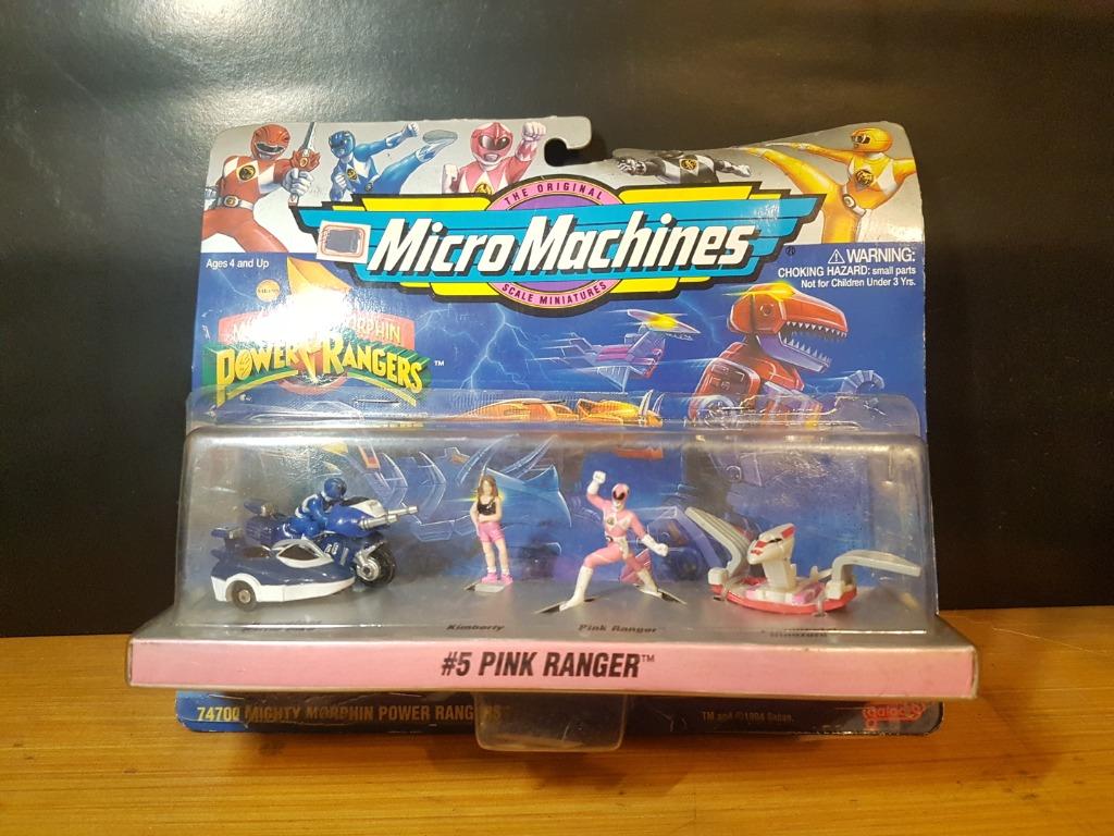 Micro Machines: Power Rangers #5 Pink Ranger (Category: Action & Battle Toys) located in Pasay City. Submitted by mik39021 (Listing ID 1091131863, Image 1). Description: Micro Machines: Power Rangers #5 Pink Ranger Pink Ranger, Kimberly, Pterodactyl Dinozord, Triceratops Battle Bike 1994 Condition: -Opened. -Warped Card. -Stapled Blister Packaging. Payment Options: G-Cash BPI Online Paypal (additional +6% of item price) Shipping: -Grab Express -L