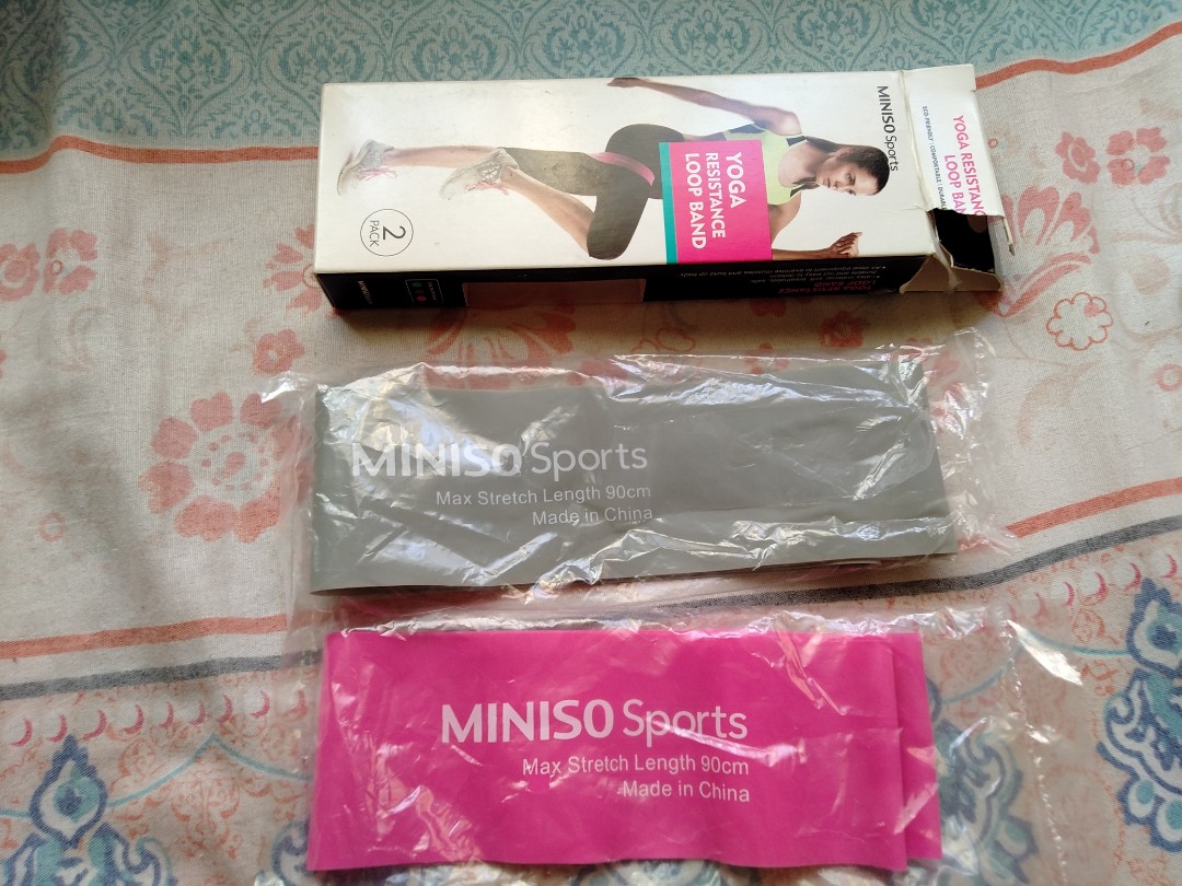 Miniso Yoga Resistance Loop Band, Sports Equipment, Exercise & Fitness ...
