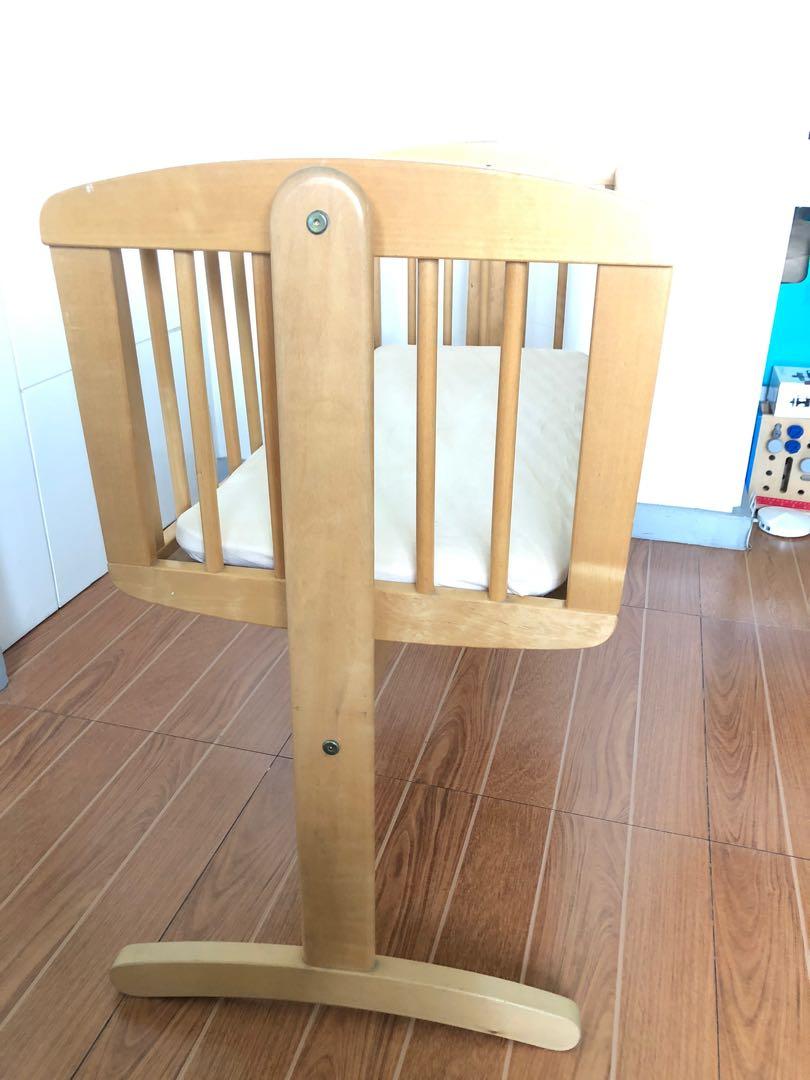 Mothercare wooden swinging crib sales