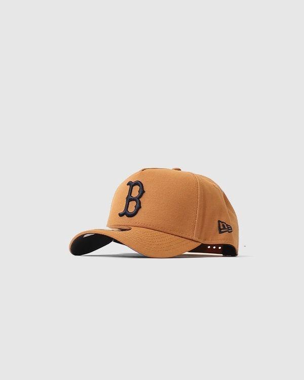 New Era Boston Red Sox Brown Pink A Frame 9 Forty Snapback Hat