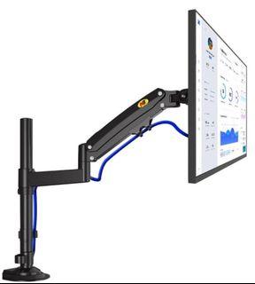 North Bayou NB H100 Single Monitor Desktop Mount Full Swing Adjustable Height