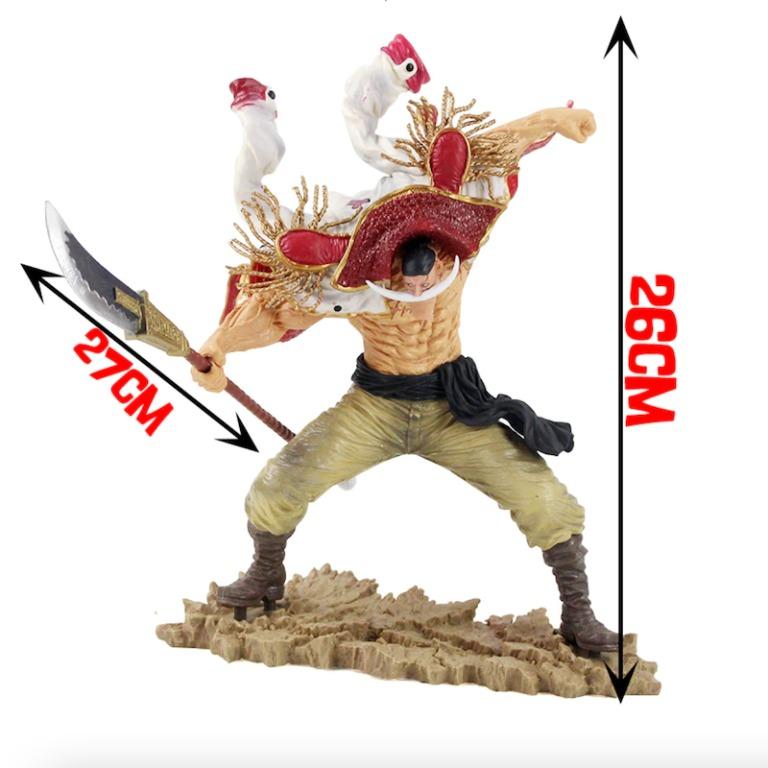 One Piece Edward Newgate White Beard Action Figure 26cm Scultures The Tag  Team 20th Figure Statue Anime Collectible Model Toys
