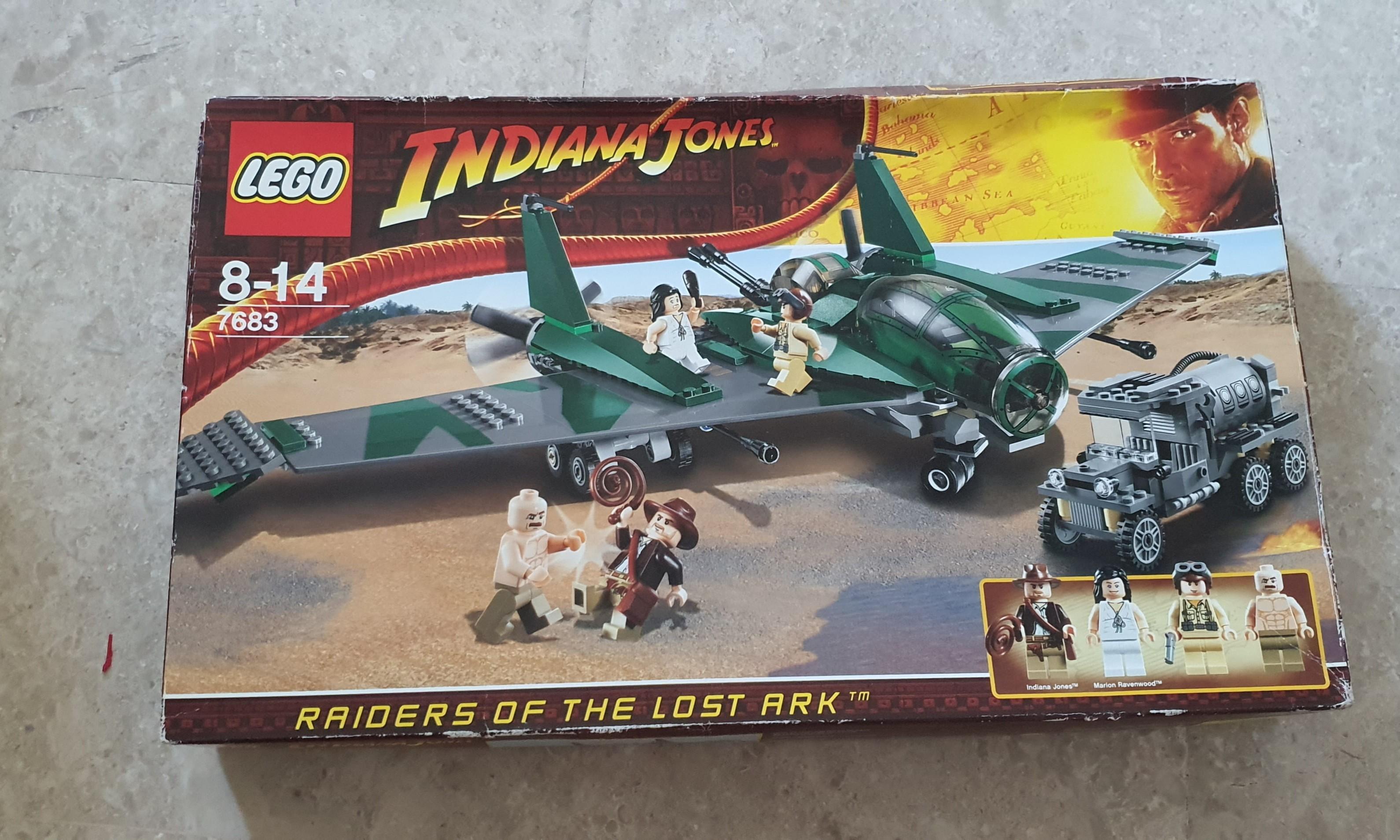 Original LEGO Indiana Jones Fight on the Flying Wing (7683) FULL SET, Hobbies & Toys & Games on Carousell