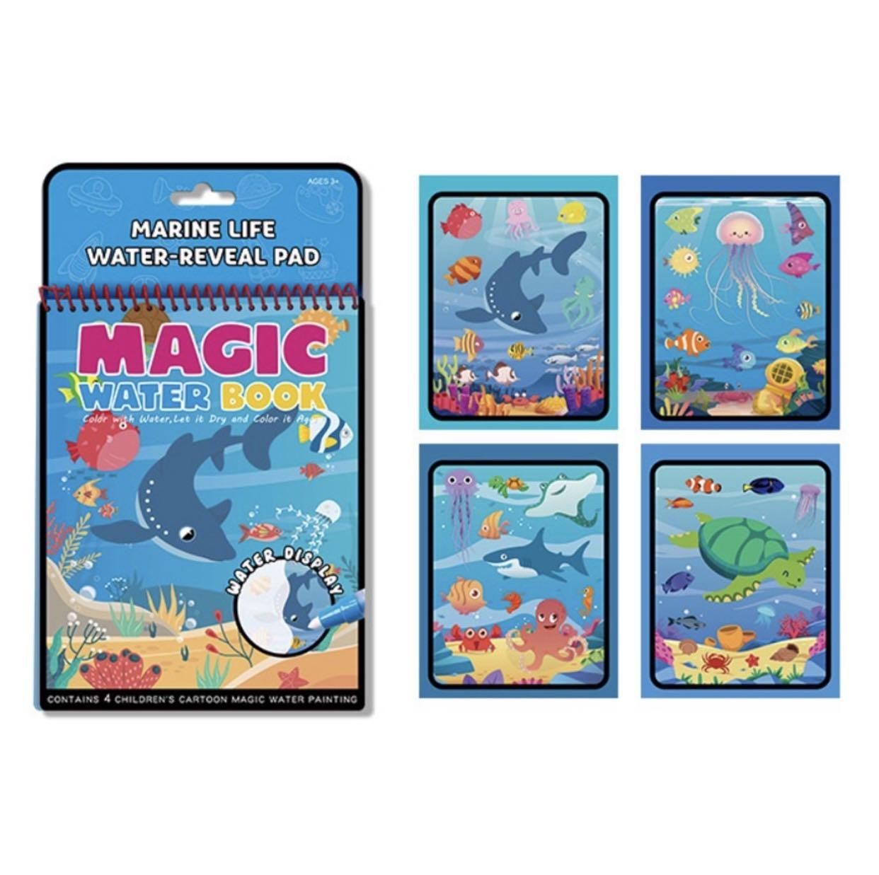Magic Painting Book A4 Kids Colouring Art Children No Mess Just Use Water for sale online 