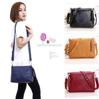 Plain black slingback handbag bag #