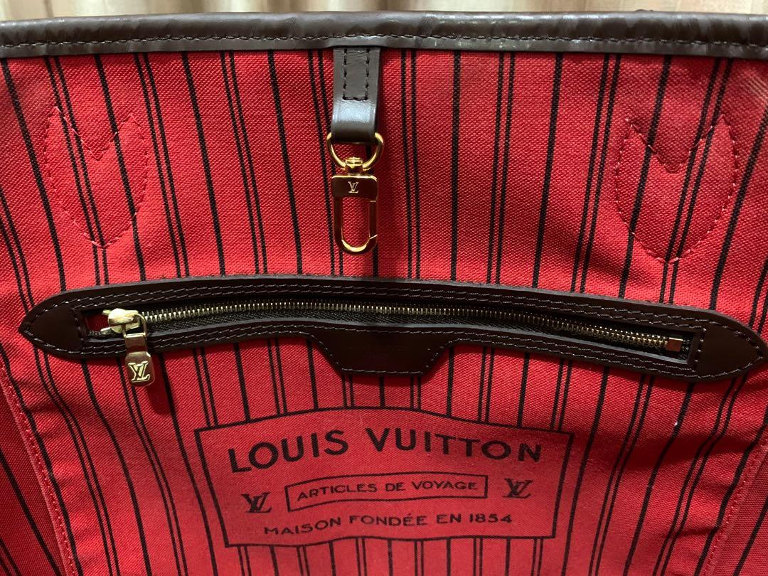 Louis Vuitton Damier Neverfull MM N41358 TX3149 Into initials Louis Vuitton