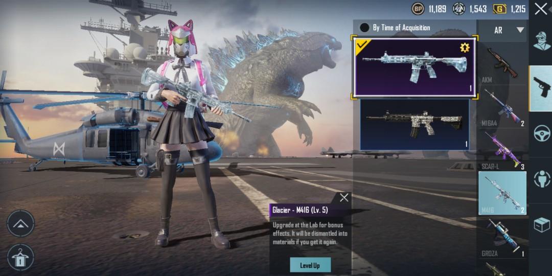 Pubg Acc M416 Ice Level 5 Scar L Joker Level 2 Video Gaming Gaming Accessories Game Gift Cards Accounts On Carousell