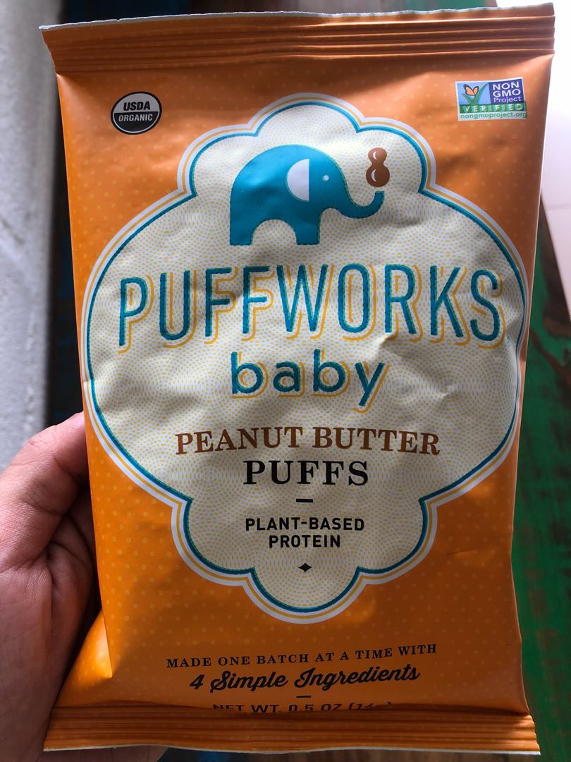 Puffworks baby peanut butter puffs, Babies & Kids, Nursing & Feeding