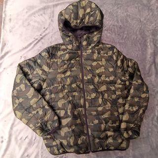 PULL&BEAR PUFFER HOOD CAMO JACKET  SECOND