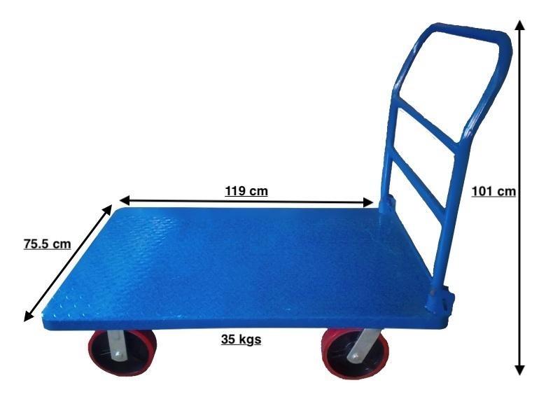Push cart 500 kg trolley platform hand truck, Furniture & Home Living