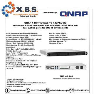 QNAP 4-Bay 1U NAS TS-432PXU-2G