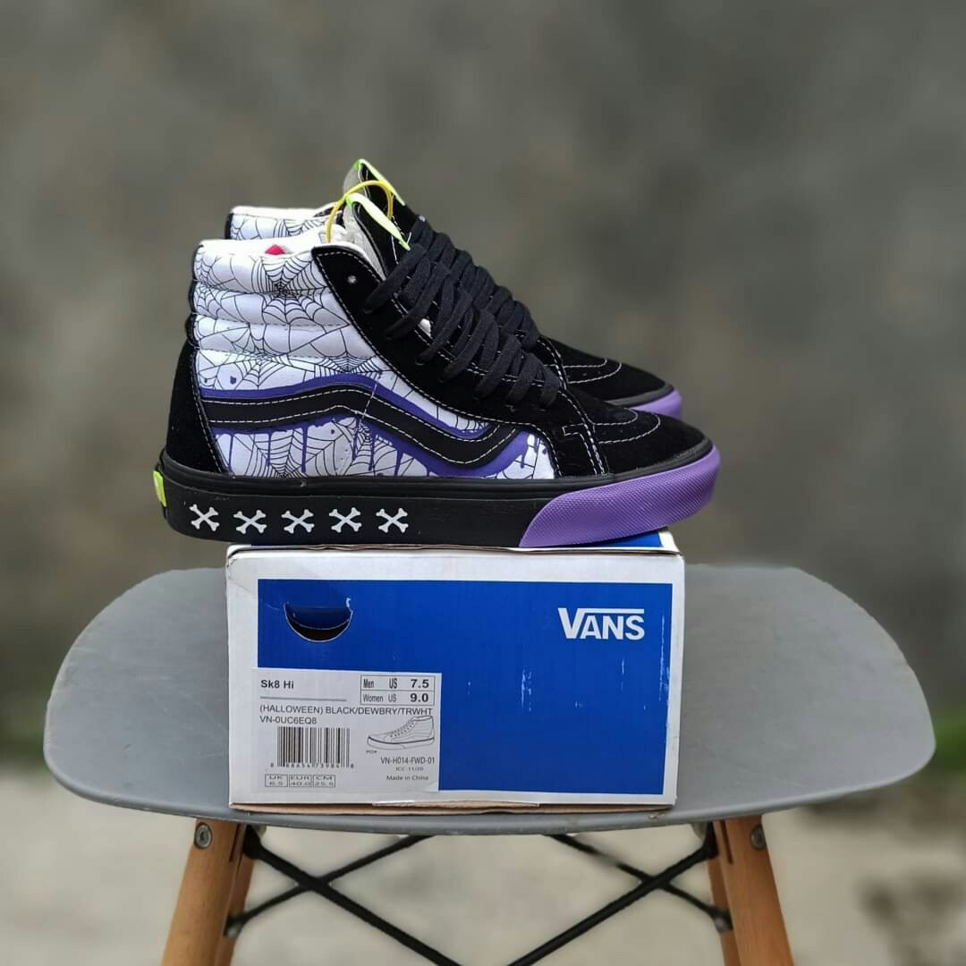 SEPATU VANS SK8 HALLOWEEN HIGH Fesyen Pria Sepatu Sneakers di