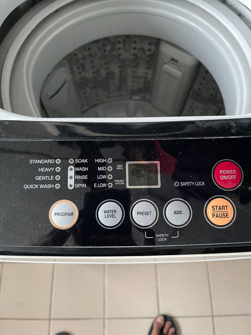 Sharp Washing Machine 7kg weight, TV & Home Appliances, Washing ...