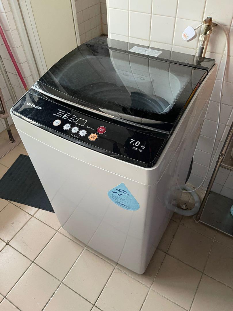 Sharp Washing Machine 7kg weight, TV & Home Appliances, Washing