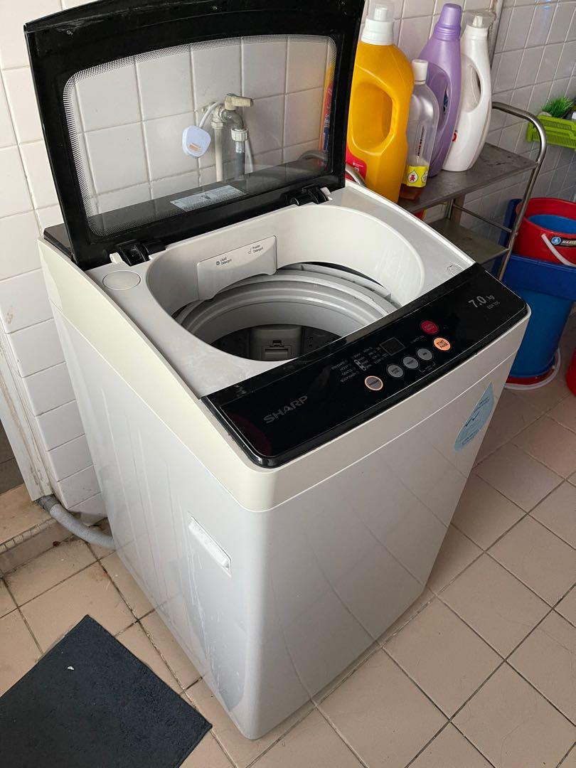 Sharp Washing Machine 7kg weight, TV & Home Appliances, Washing ...