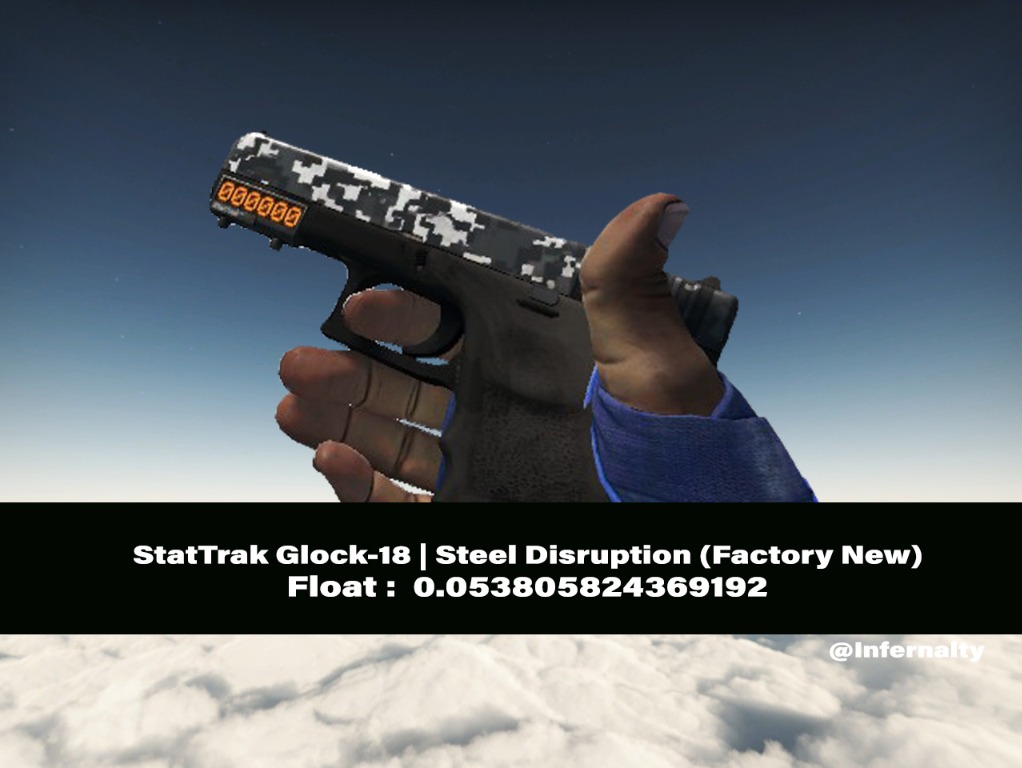 ST Glock-18 Steel Disruption FN CSGO SKINS KNIVES, Video Gaming, Gaming ...
