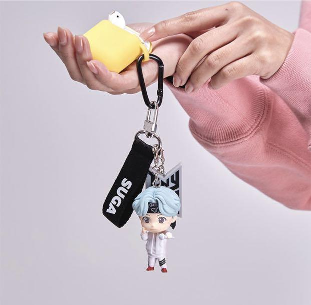 Suga Tinytan figurine keyring with tmoney Min Yoongi bt21 bts