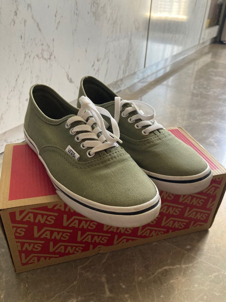 Super Condition Authentic Vans Lo Pro Women s Sneakers Olivine
