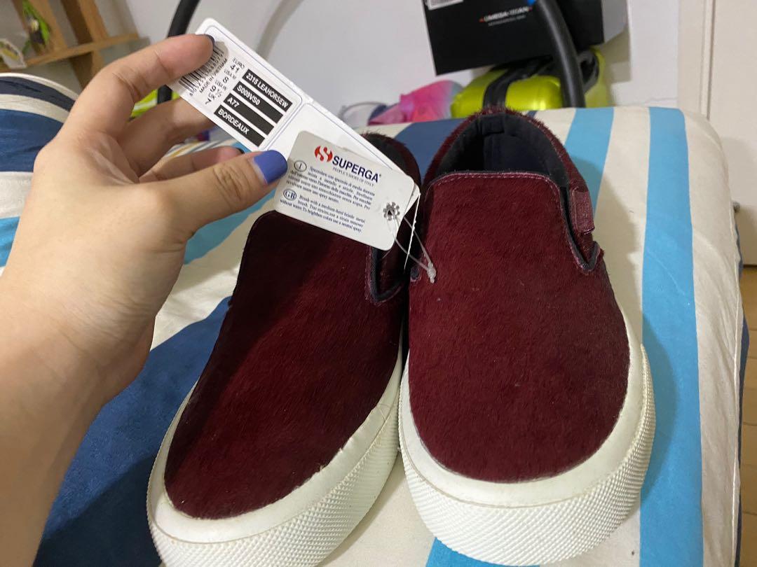SuperGa Unisex Bordeaux Pair of Shoes Women s Fashion Footwear