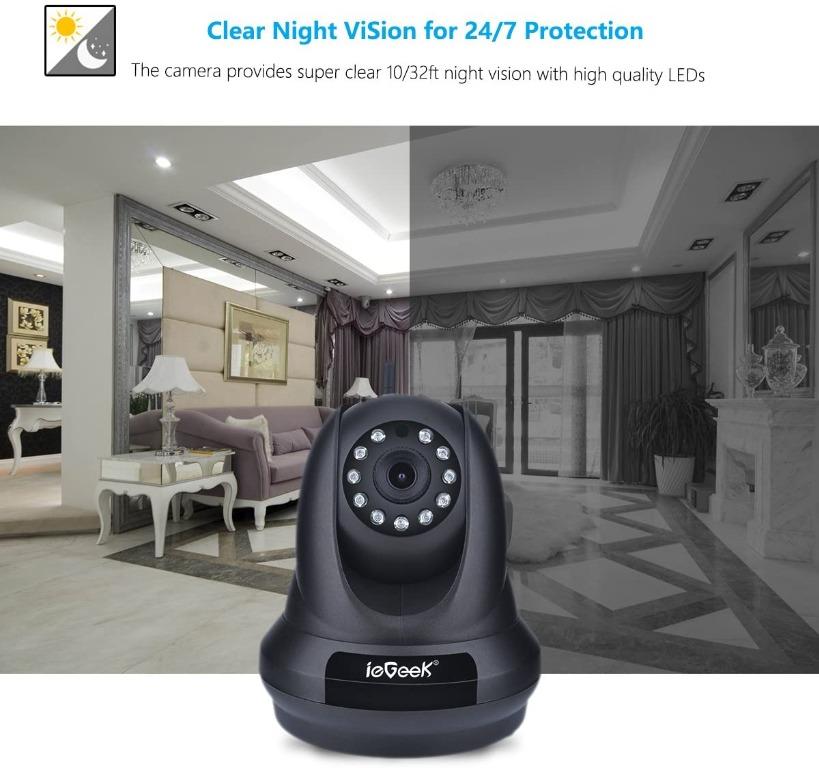T3155 ieGeek 1080P Home IP Camera Wireless WiFi Indoor Video
