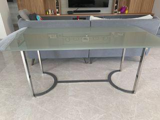 Tempered Glass Table - Pre-loved & in good condition