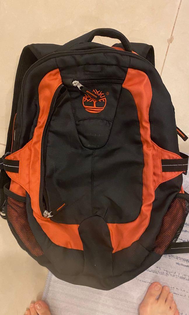 amenazar muerte naranja Timberland orange/black backpack haversack outdoors, Men's Fashion, Bags,  Backpacks on Carousell