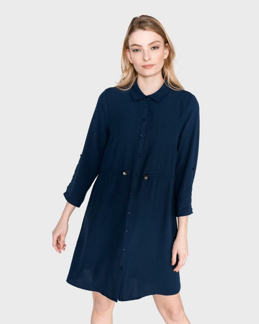 Tommy Hilfiger navy midi dress, Olshop 