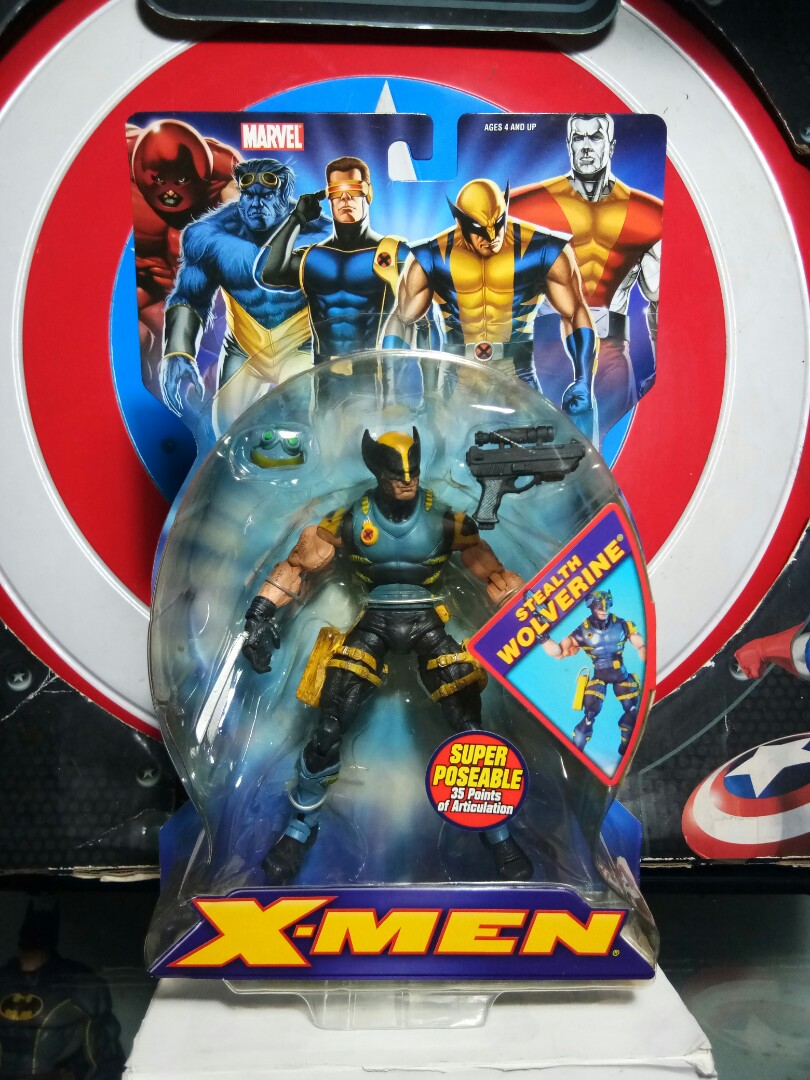 ToyBiz Marvel Classic X-Men Stealth Wolverine Poseable Figure Toy Biz,  Hobbies  Toys, Toys  Games on Carousell