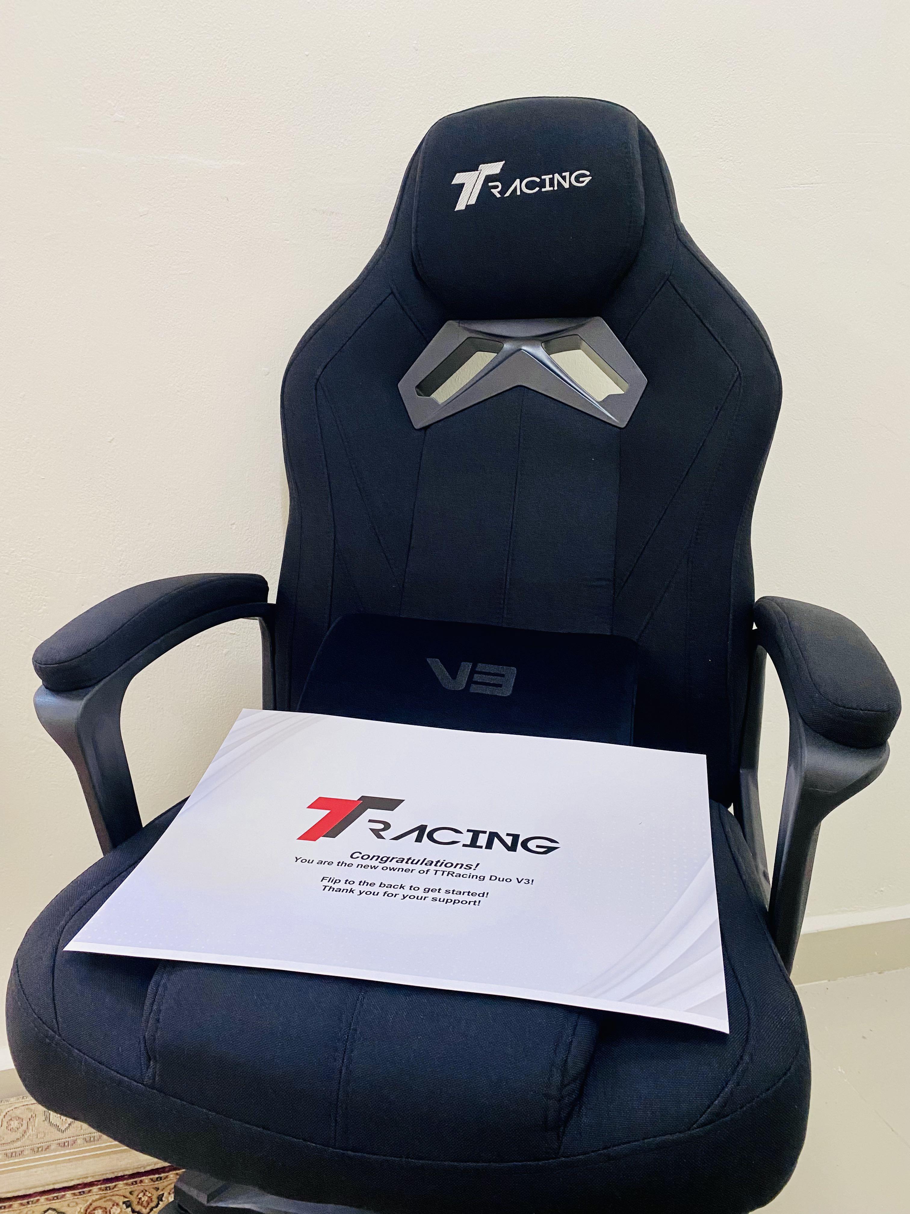 Ttracing Duo V3 Air Threads Fabric Gaming Chair Video Gaming Others On Carousell