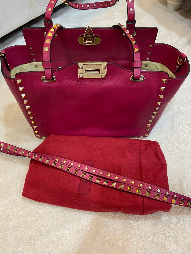 Valentino rock stud tote, Luxury, Bags & Wallets on Carousell