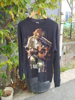 kaos band vintage bootleg nirvana t shirt