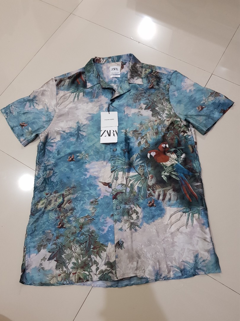 Zara Shirt Man Bird, Fesyen Pria 