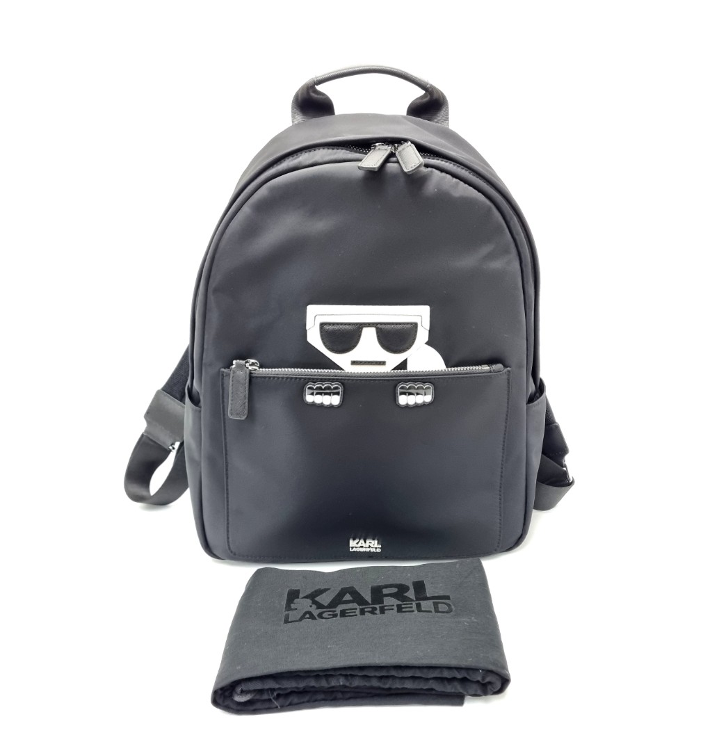 Karl Lagerfeld Rue St Guillaume Medium Backpack - Farfetch | Michael kors  mini backpack, Metallic backpacks, Karl lagerfeld