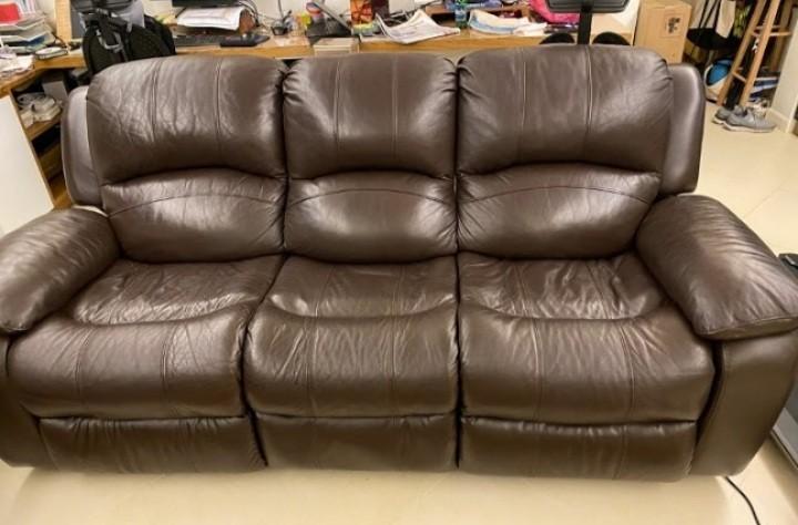 3 Seat Cheers 芝華仕leather Sofa With Electric Recliner 傢俬 家居 梳化 Carou 3 Seat Cheers 芝華仕leather Sofa With, Cheers Leather Sofa
