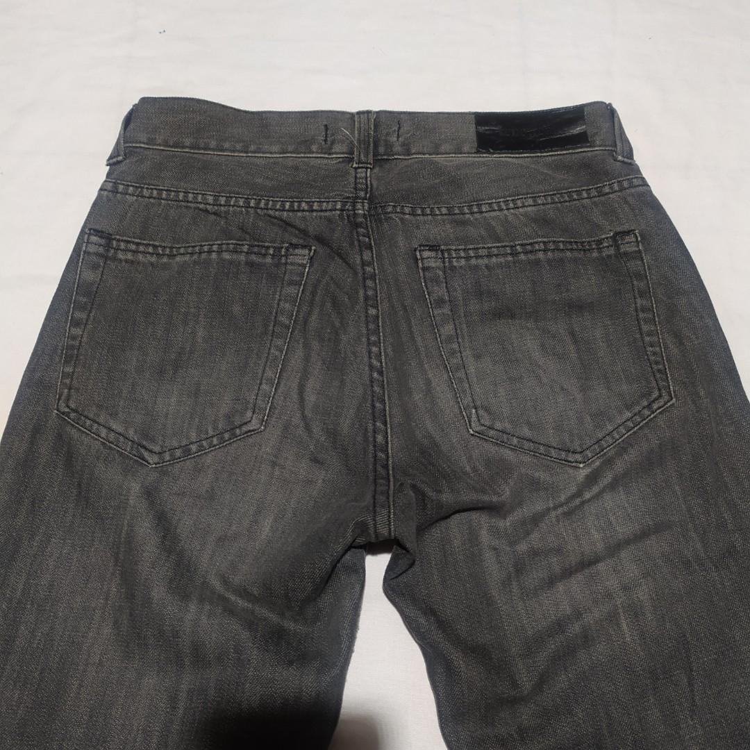 Acne jeans Mic Blacktrash, Fesyen Pria 