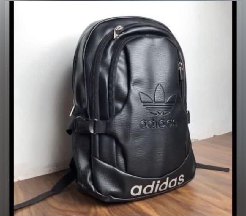 adidas leather backpack