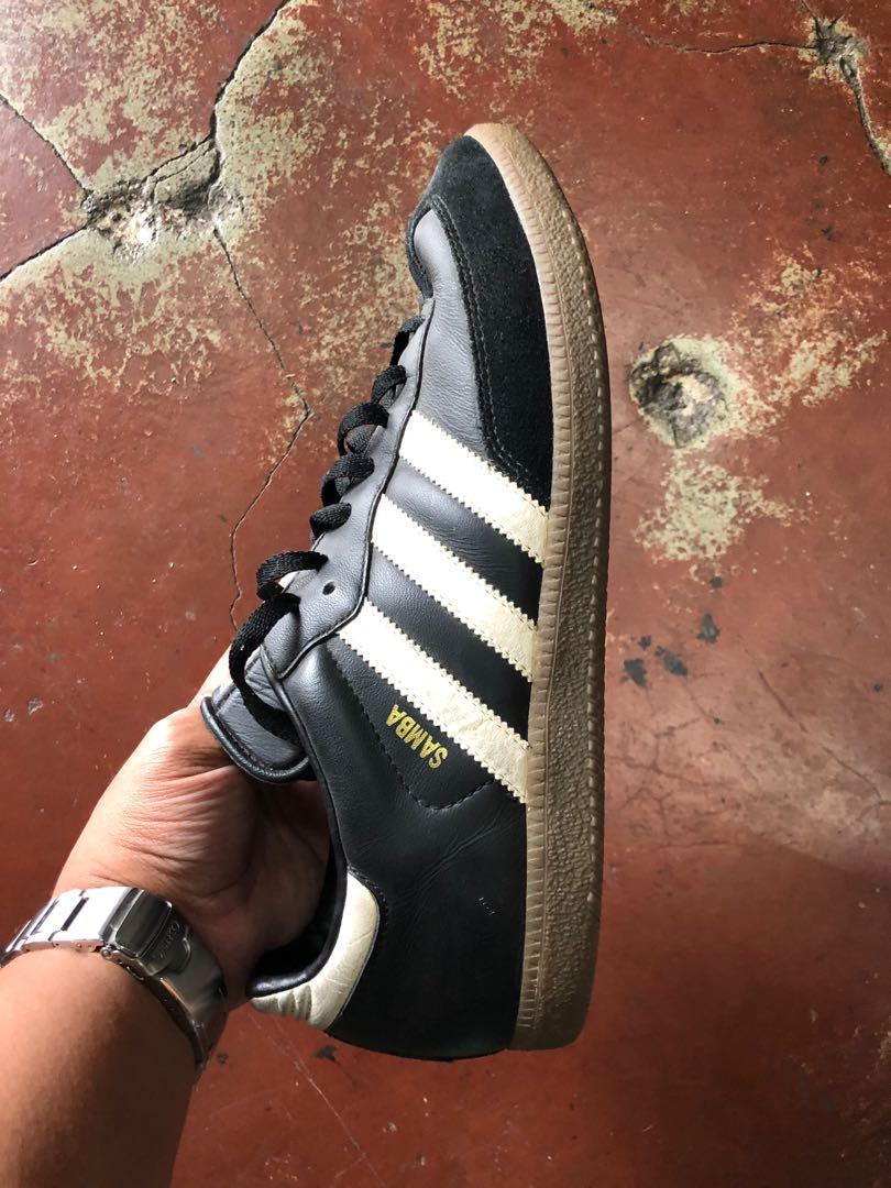 Adidas Samba Leather Shoes Black(10.5 