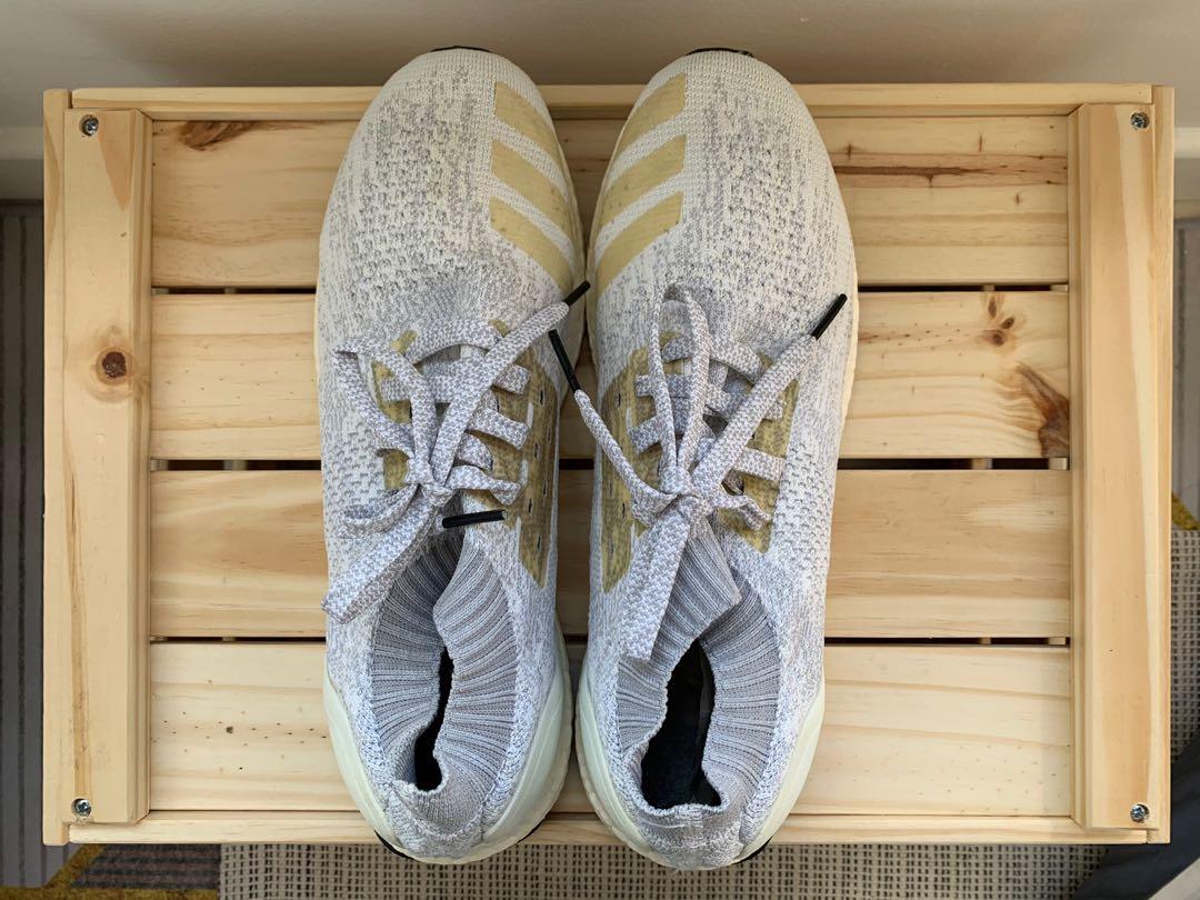 Ultra boost uncaged white hot sale reflective