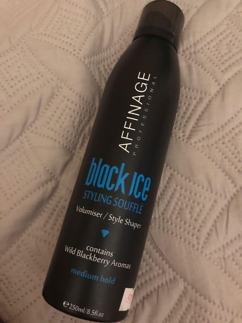 Affinage Black Ice Spray Hair Mousse (with blackberry), Beauty & Personal  Care, Hair on Carousell