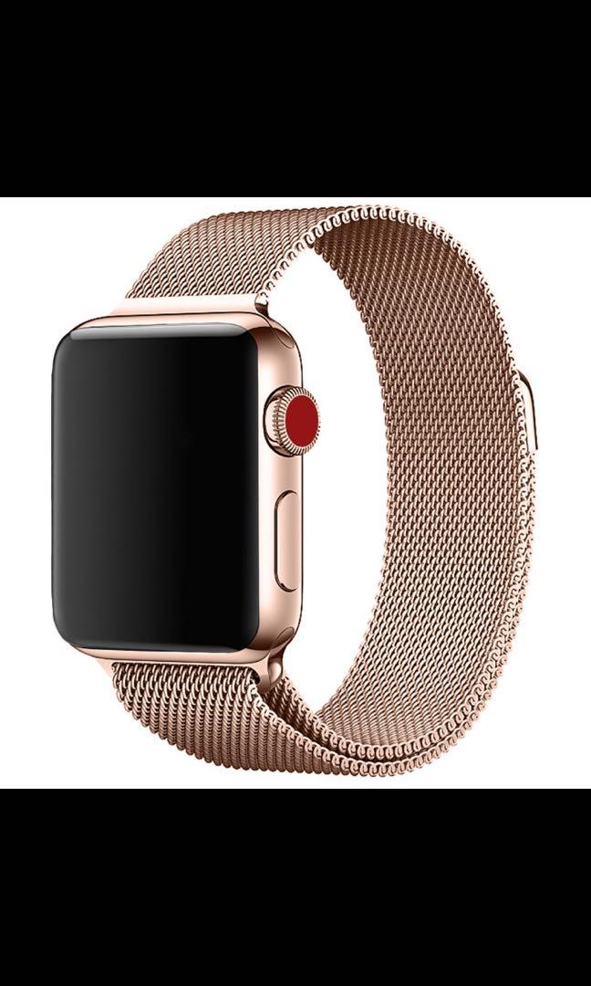 Champagne gold top apple watch band