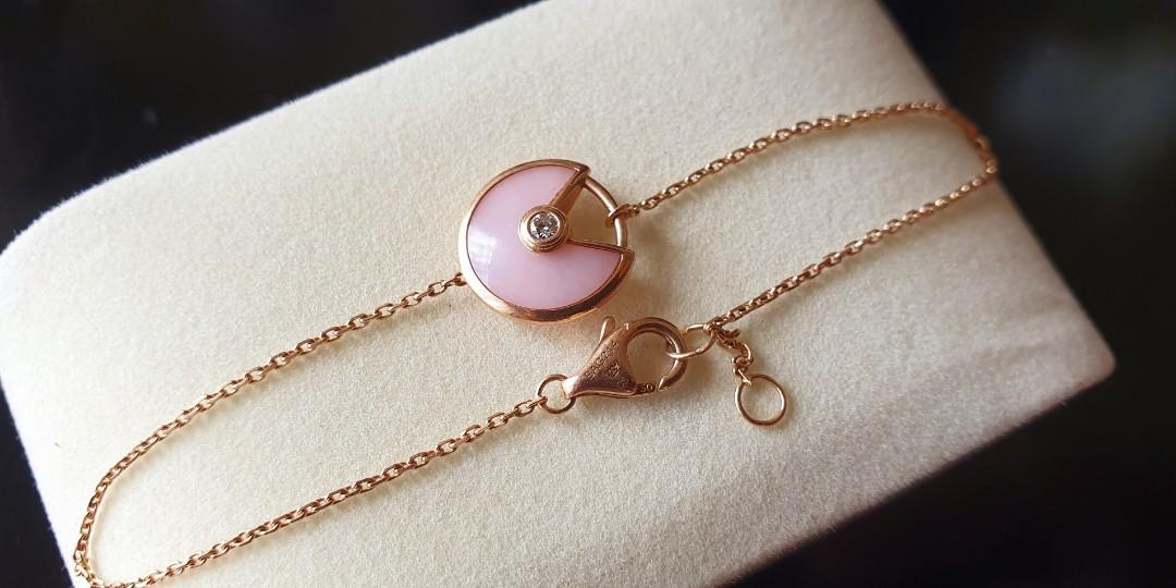 Cartier amulette pink opal hot sale