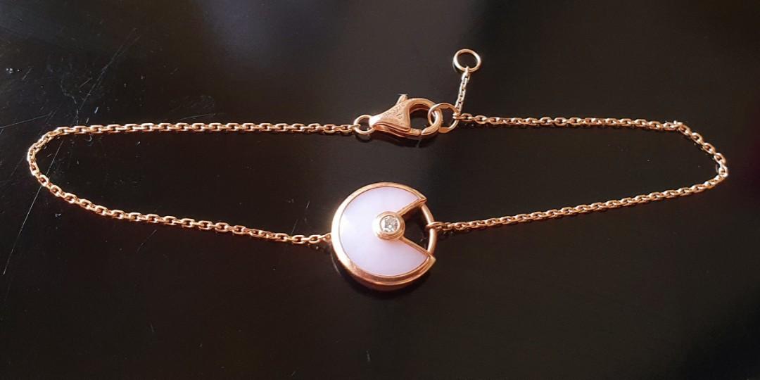 Authentic Cartier Amulette Pink Opal Bracelet Women s Fashion Jewelry Organizers Bracelets on Carousell