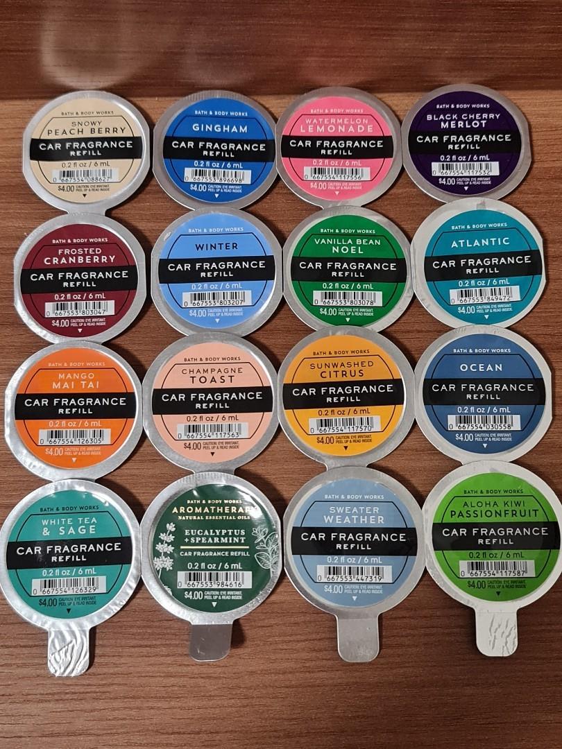 Bath and Body Works Car Scentportable and refills, Beauty & Personal Care, Fragrance