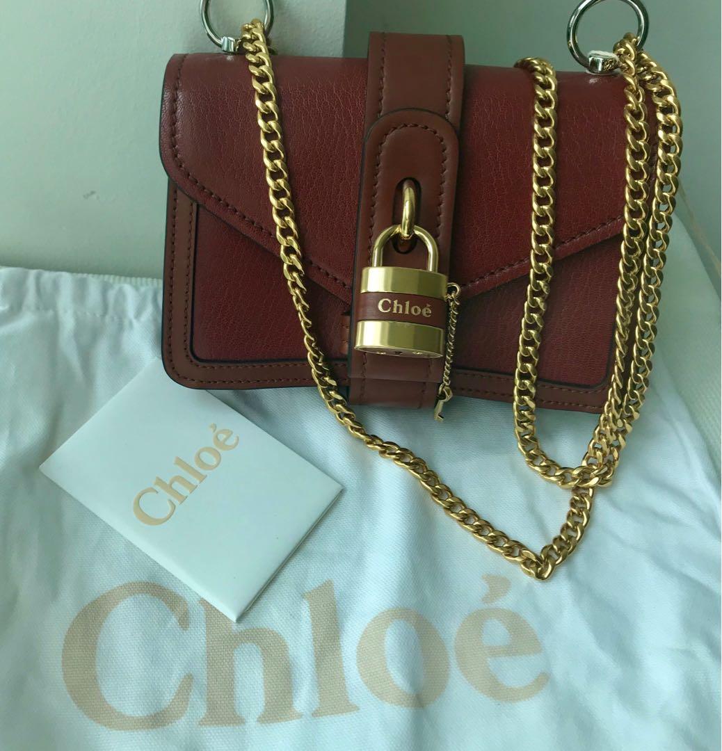 Brand new Chloe Aby lock chain mini shoulder bag new with tags and bag