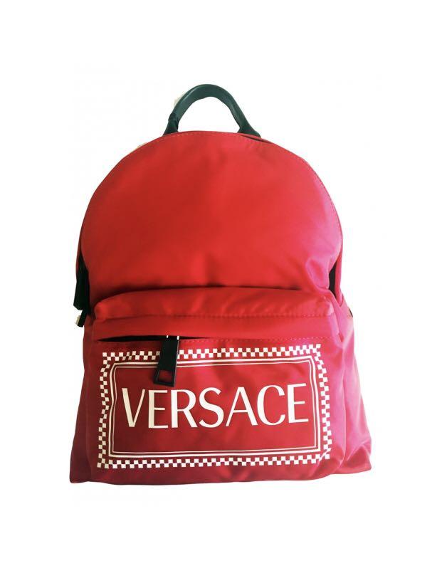 Red deals versace backpack