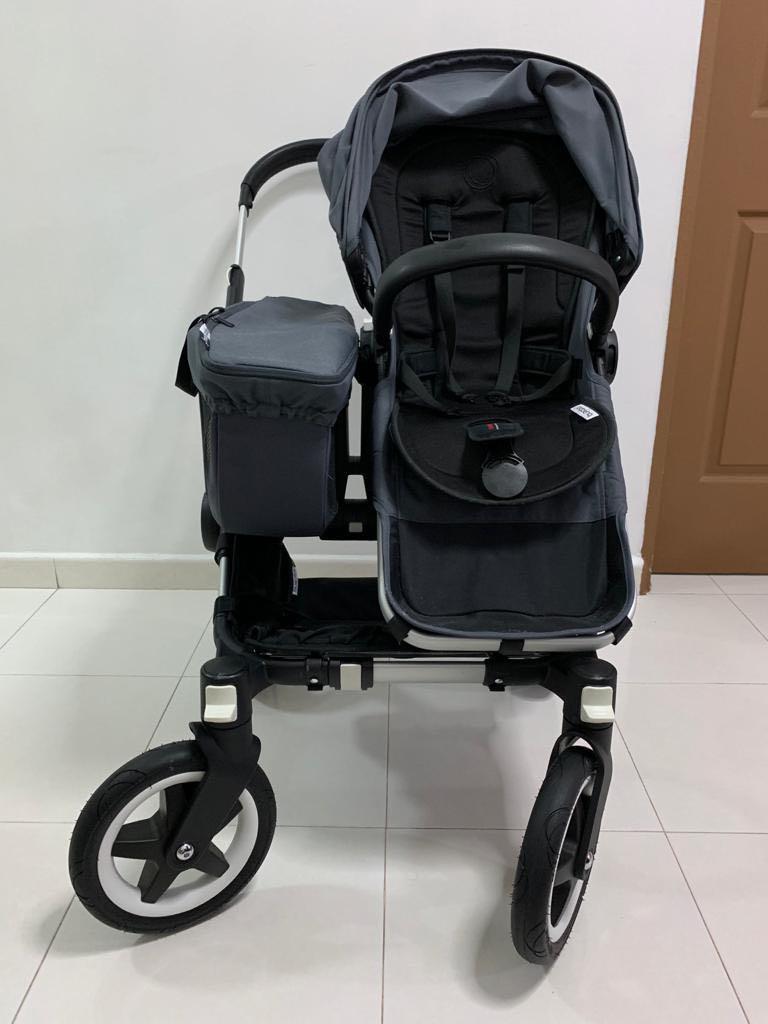 Bugaboo donkey duo steel top blue