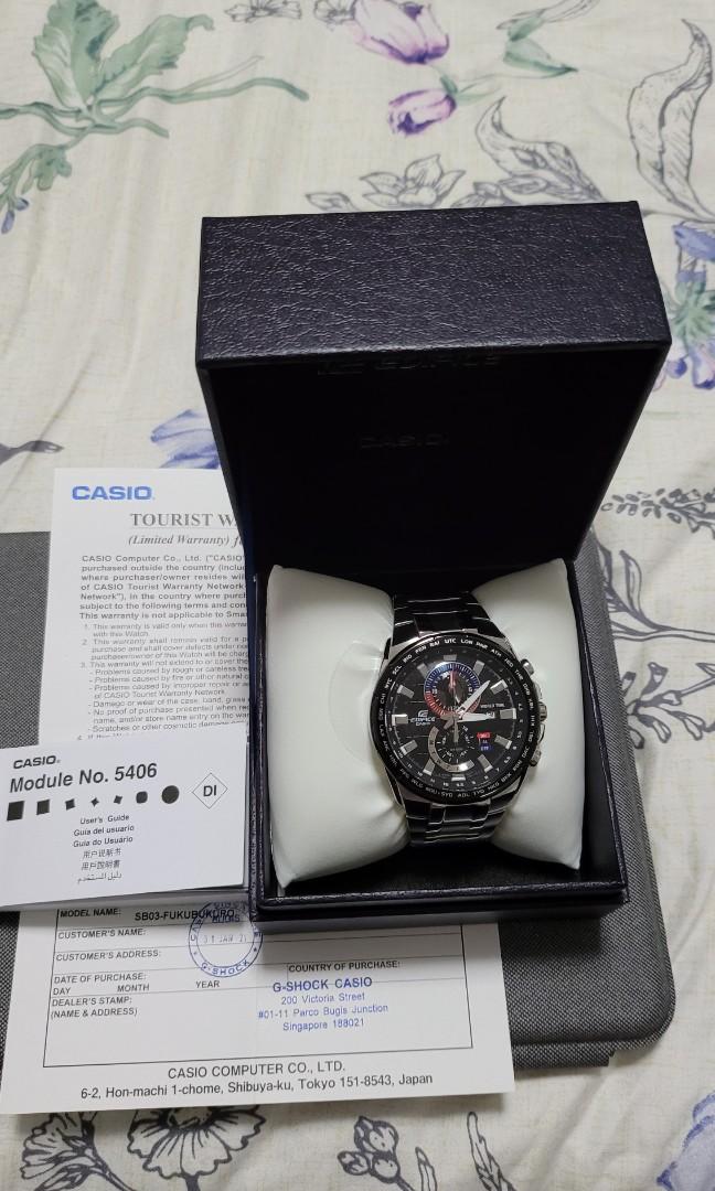 Casio edifice top 5406 efr 550