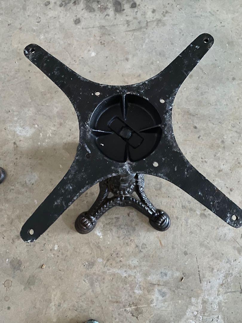 Cast Iron Dining Table Leg Base, Furniture & Home Living, Furniture